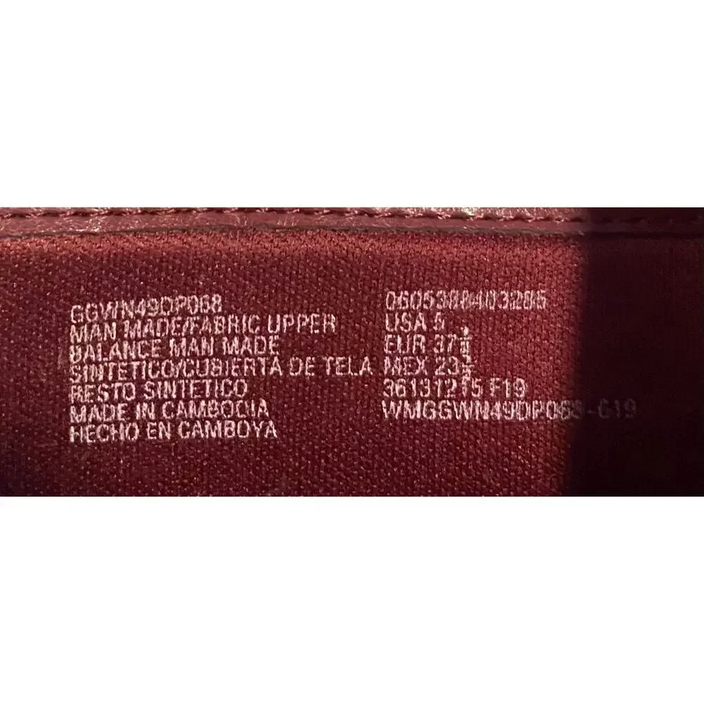Wonder Nation Girls Winter Ankle Boots 5 Red Maroon Side Zip Glitter Faux Suede
